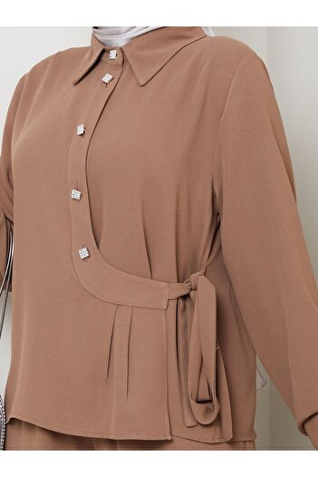 CLB COLLECTION Women's Wide Leg Pants Suit
