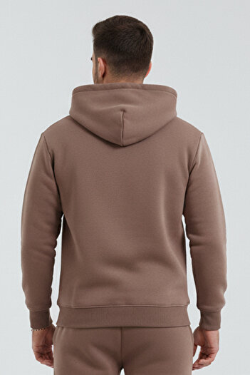 OXVİN Φούτερ Fleece Hooded - Cut Pocket, 3 Thread Puff, ORIGINAL MOLD