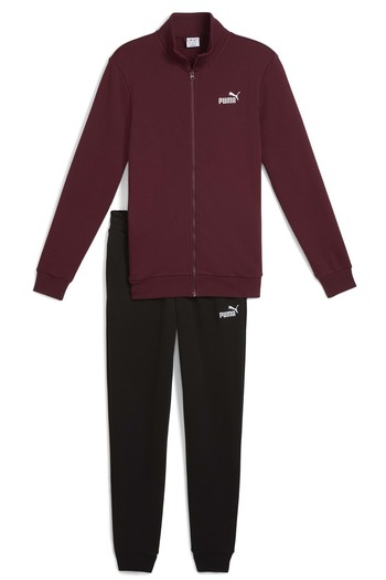 Puma Ess Sweat Suit 684848 Men's Casual Tracksuit Set Bordo