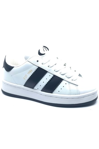 Kocamanlar Ayakkabı Kocamanlar Ravanta Sneaker Unisex Sports Shoes White-Black