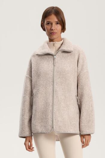 Oysho Faux-shearling oversize jacket