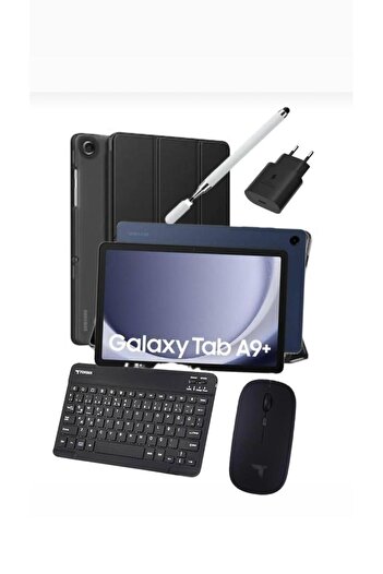 Samsung Galaxy Tab A9 Plus 8gb 256gb 11 İNÇ (KALEM HEDİYE) Kılıf Başlık Cam Klavye Mouse Türkiye Garantili