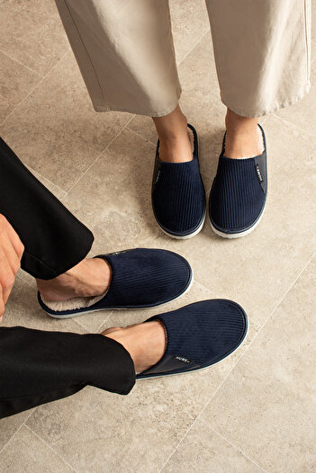 MODA Velvet Leather Demand House Slippers - Comfortable and Stylish (Narrow Fit)