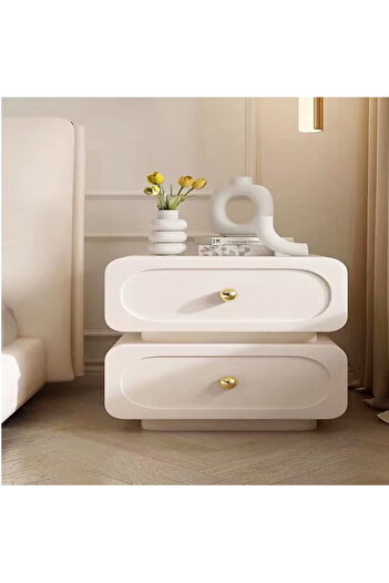 Raffine Use Modern Aesthetic Design Nightstand Durable Solid Wood Bedside Table Bedroom Chest of Drawers
