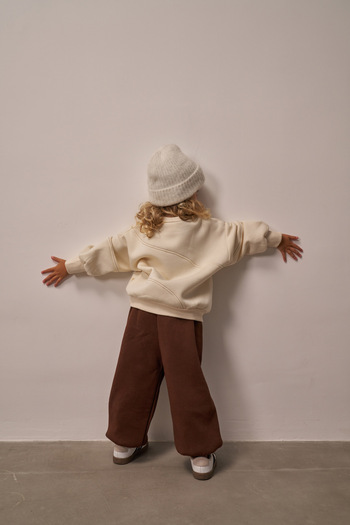 Oh La La Koala For Little Ones Σετ αθλητικής φόρμας με λεπτομέρεια ραφής από καστανί