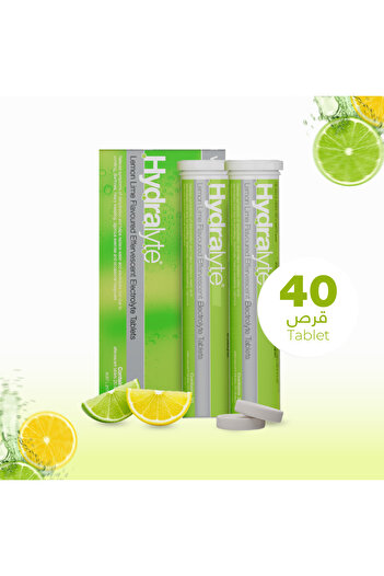 HYDRALYTE Effervescent Tablets - Lemon Lime, 40s