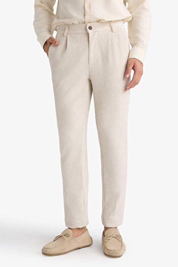 DeFacto Pantolon Tailored Regular Fit Normal Kesim Düz Paça Cepli D3704AX24AU