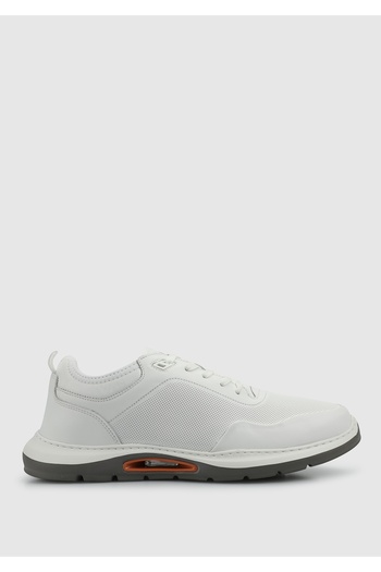 Eclipse White Leather Men's Sneaker