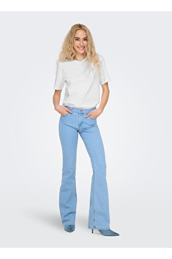 ONLY Onlmonja S/S Tee Jrs Noos White Women's Short Sleeve T-Shirt
