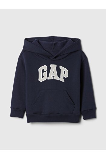 GAP Baby Boy Navy Blue Logo Sweatshirt