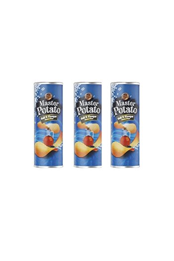 Master 160 g 3 Pieces Potato Salt Vinegar Sauce Chips