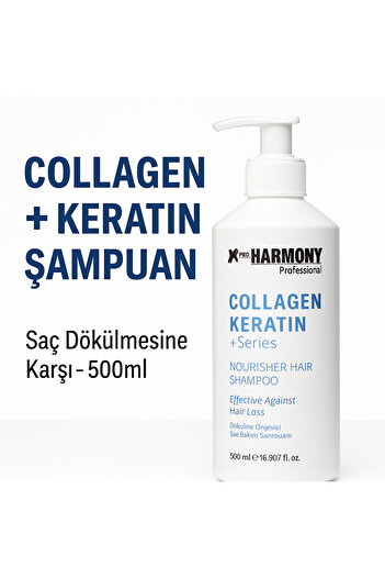 X Pro Harmony XPRO Harmony Collagen Keratin Saç Bakım Şampuanı 500ml – Dökülme Önleyici Etkili