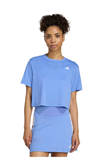 adidas JY2217 WE MIN TEE Tricou pentru femei, albastru deschis, cu gâtul rotund, cu croială largi, simplu