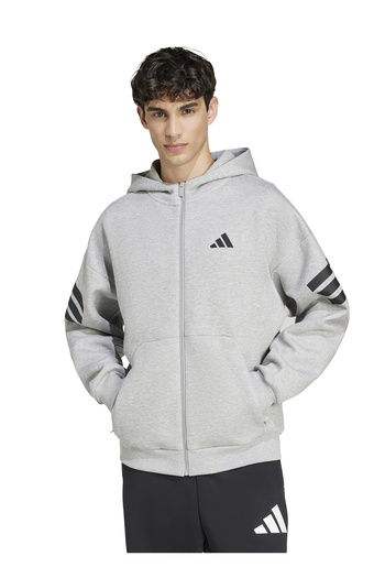 adidas Jd4828 m Fi 3S Fz Gray Regular Straight Men's Zip Jacket