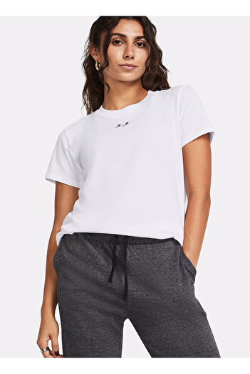 Under Armour Campus Core Γυναικείο T-Shirt με λευκό στρογγυλό λαιμό
