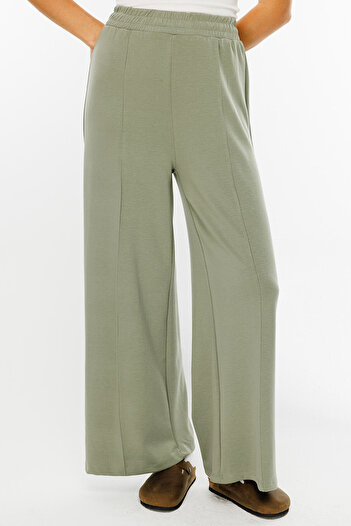 Hooopstore Cotton Compact Chağla Trousers - Elastic Waist