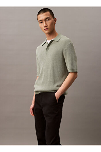 Calvin Klein Normal Bel Normal Paça Normal Siyah Erkek Pantolon LV040EM633UB1_SLIM COTTON STRETCH C