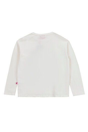 Barbie Baskılı Ekru Kız Çocuk T-Shirt BRB5WG-TST6208