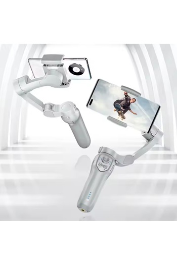 HYDER 3-axis gimbal, gesture control, Face tracking, zoom, detachable LED light, tripod, foldable