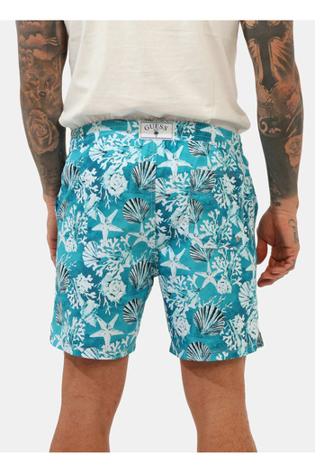 Guess Mavi Erkek Şort Mayo SWIMTRUNK MEDIUM SEA