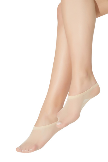 Farve 6-Pack of 20 Den Women's Suba Ten Thin Ballerina Socks - Comfortable Elastic Non-Slip - Color No 51