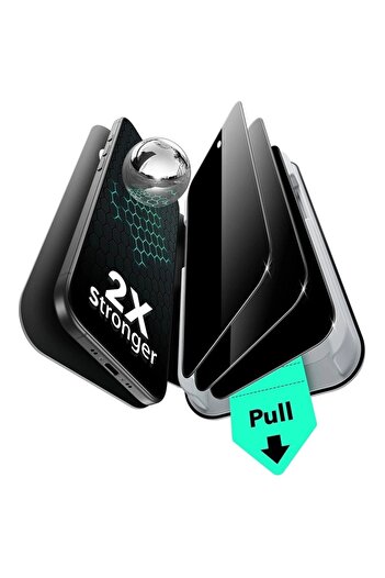 ESR [Pack x3] Glass film for iPhone 17 Air, Tempered Glass UltraFit, Black