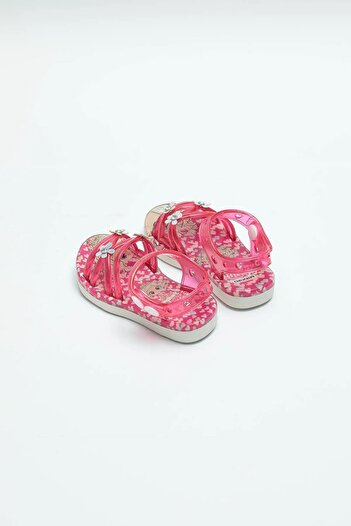 GEZER 00105 Yazlık Kaydırmaz Taban Kız Bebe Sandalet