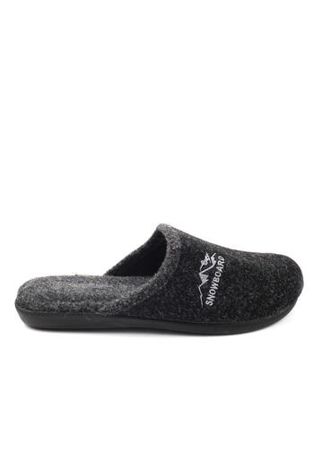 GEZER 15337 Men's Winter Removable Felt Sole Home Carpet Slippers