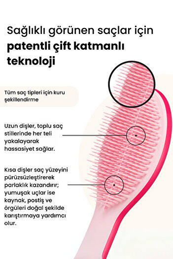 Tangle Teezer Styling Hairbrush Sweet Pink Kuru Saç Şekillendirme Fırçası