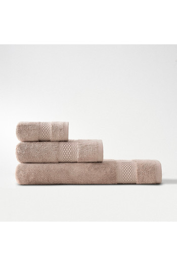 Ecocotton Auraline 3-Piece Towel Set 100% Organic Cotton Powder