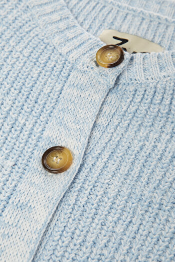 F&K 3X2 Crew Neck Cotton Cardigan