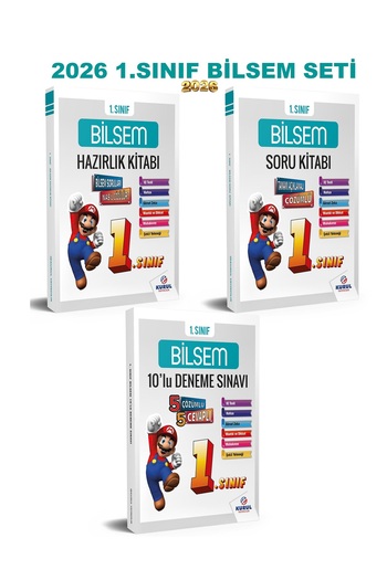 Kurul Yayıncılık 2026 1.sınıf Bilsem Hazırlık Kitapları Seti 3 Lü Konu Soru Deneme