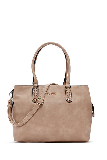 Derimod Women's Beige Long Strap Shoulder Bag 25Wbd283718