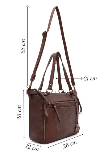 Derimod Women's Brown Long Strap Shoulder Bag 25Wbd247614