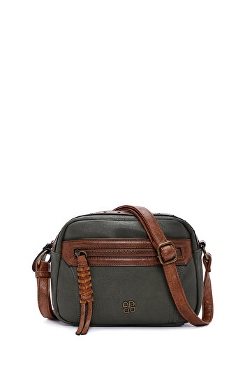 Derimod Women's Khaki Long Strap Crossbody Bag 25Wbd2462Ft