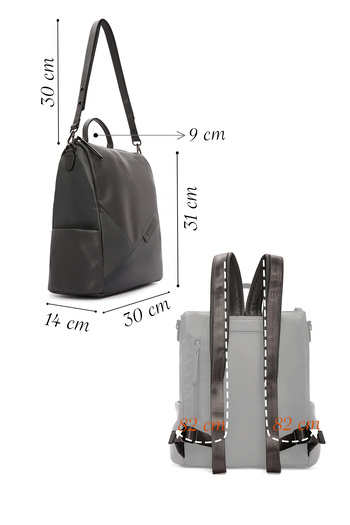 Derimod Women's Gray Long Strap Casual Backpack 25Wbd250214