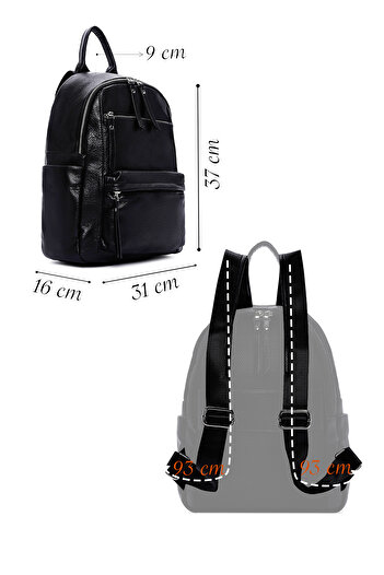 Derimod Women's Black Casual Backpack 25Wbd2487As