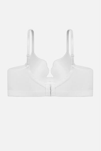 Wonna Oyster Lace Wonna Printed Bra-No Support No Padding Underwire-2822-Ecru