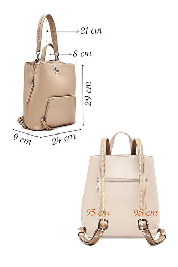 Derimod Women's Camel Backpack 25Abd2448Ft