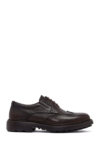 Derimod Men's Brown Lace-Up Thick Sole Leather Casual Shoes 25Wfd7509Ft