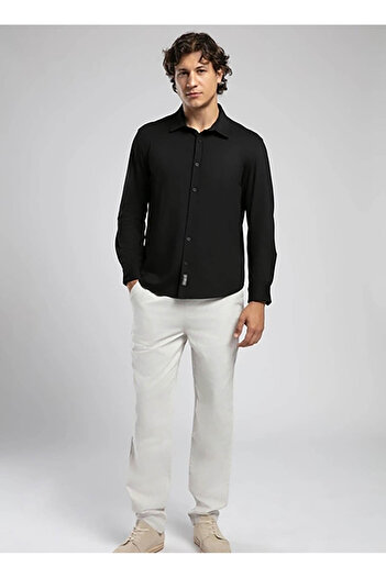 Lee Cooper Regular Fit Black Men's Shirt 252 Lcm 241016 Joles Black