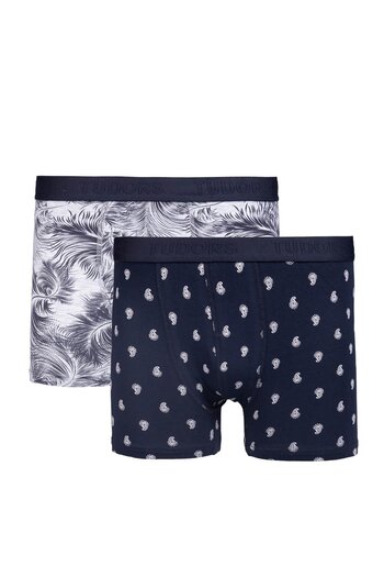 Tudors Men's Flexible Cotton Lycra Boxer Set of 2