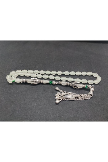 İskeçe Exclusive Silver Nakkaş Claw Model Synthetic Opal Certified 8392