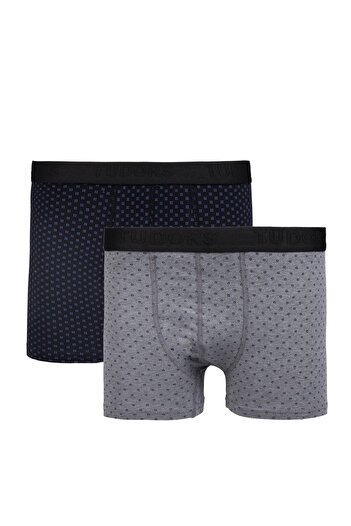 Tudors Men's Flexible Cotton Lycra Boxer Set of 2