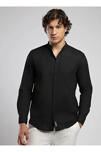 Lee Cooper Regular Fit Black Men's Shirt 252 Lcm 241013 Julsa Black
