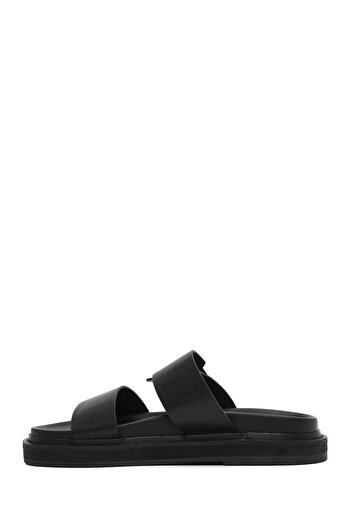 Derimod Women's Black Buckle Slippers 25Sfe492418