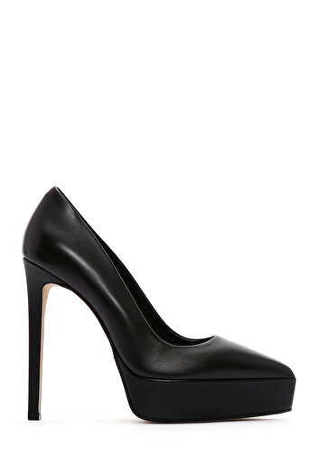 Derimod Stiletto cu platformă din piele neagră - 24WFD 120018