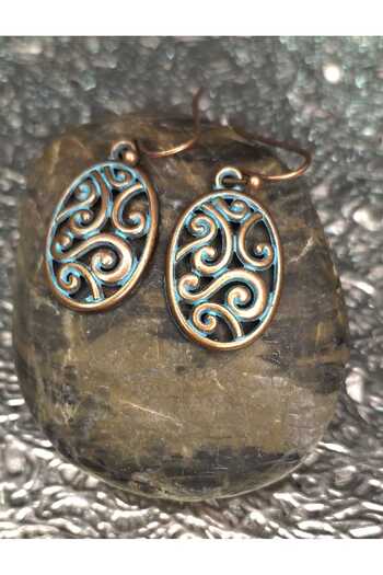 Ivory Pearl Ethnic Authentic Retro Earrings