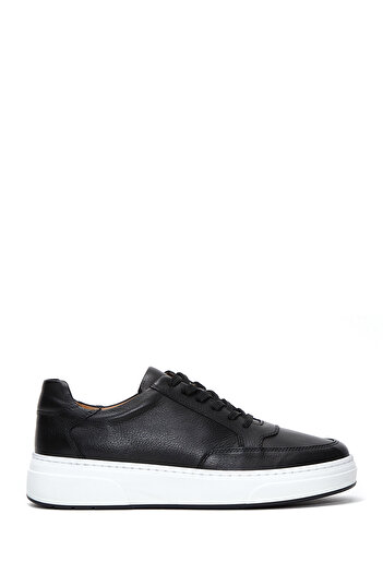 Derimod Black Leather Men's Sneakers - Lace-up, Model 24WFD 610618