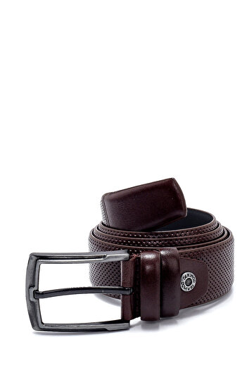 Derimod Men's Brown Leather Belt 000A2D1200818